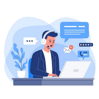 24/7 White-Label Support Vector